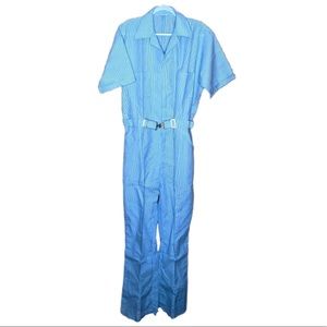 Vintage 1970's ParaSuit Blue Jumpsuit Unisex 44 L